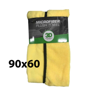 3D MICROFIBRA DE SECADO 90x60cm AMARILLA PLUSH TOWEL