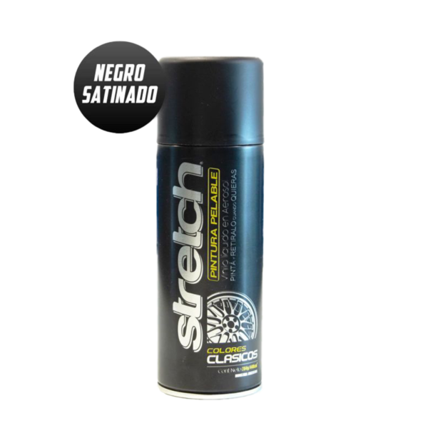 STRETCH NEGRO SATINADO PINTURA REMOVIBLE