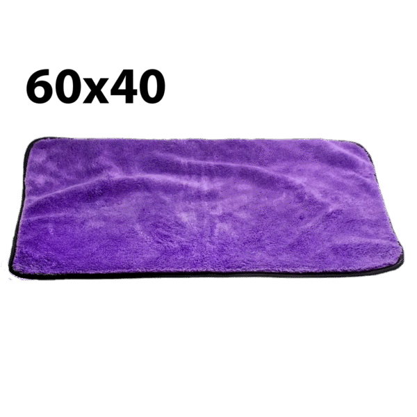 MICROFIBRA SECADO 60x40cm VIOLETA BORDE NEGRO