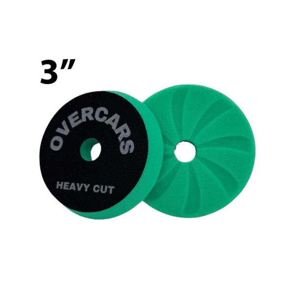 OVERCARS PAD ESPUMA 3 PULGADAS SPIRAL CoRTE VERDE
