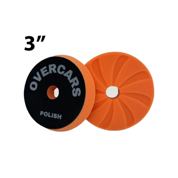 OVERCARS PAD ESPUMA 3 PULGADAS SPIRAL POLiSH NARANJA