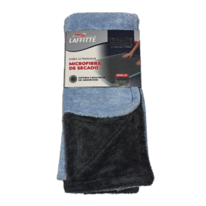 LAFFITTE MICROFIBRA DE SECADO 90X60 CELESTE Y GRIS 1200GSM